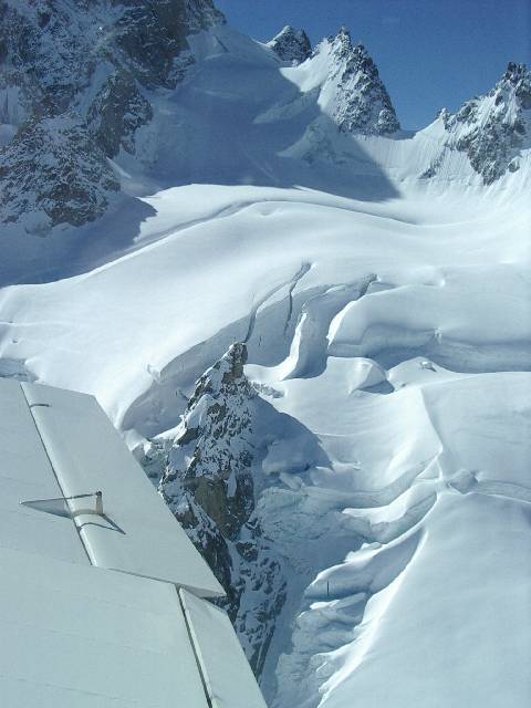 Glacier du Tour, entre la Fentre et le Pissoir (74).