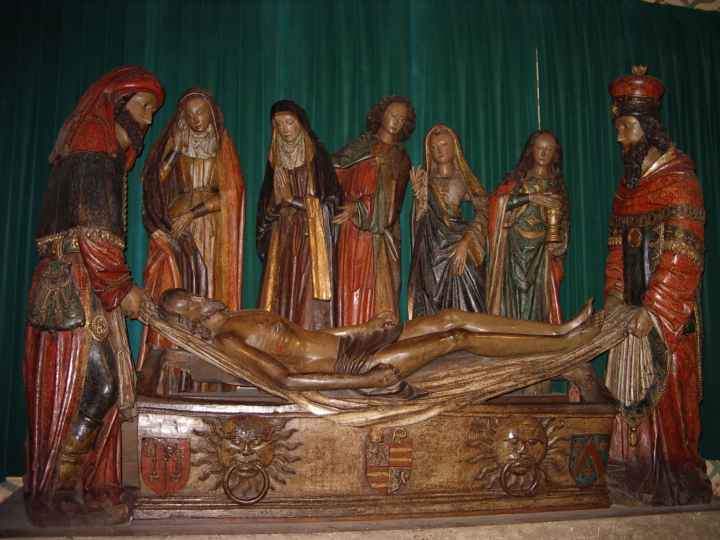 Abbatiale de Moissac (Tarn et Garonne) : Mise au tombeau.
