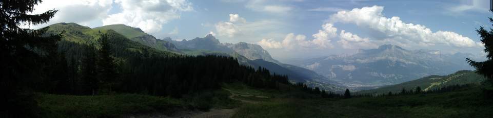 Les Aravis et les Fiz vus du col du Jaillet (74).