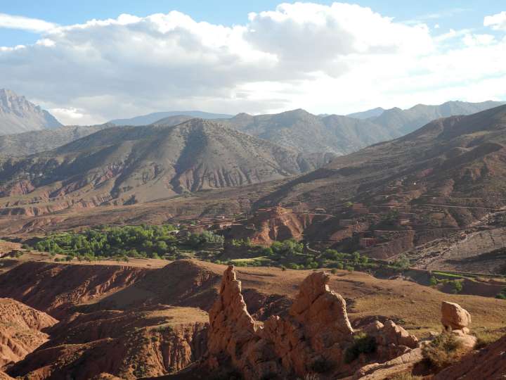 Maroc. Atlas entre Agouti et Tisi-n-Oubadou.
